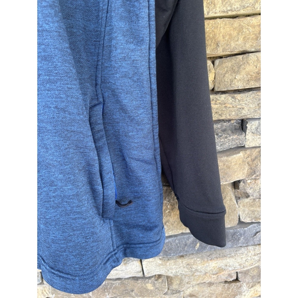 Under Armour Hoodie. Men's Large Navy Black Loose Zip Pockets‎ - Picture 4 of 6